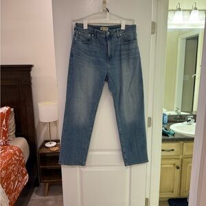 Madewell Curvy 90s Straight Blue Jeans